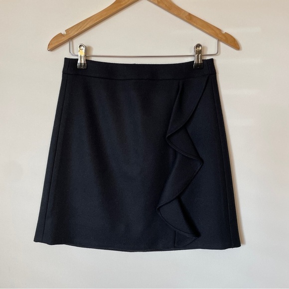 J. Crew Ruffle Wool Mini Skirt - Picture 6 of 7